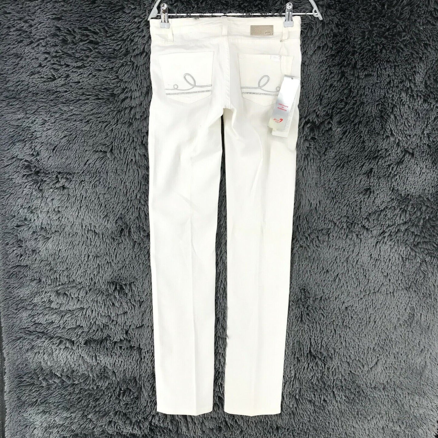 Seven7 MADONNA Women White Medium Rise Regular Straight Fit Jeans W25