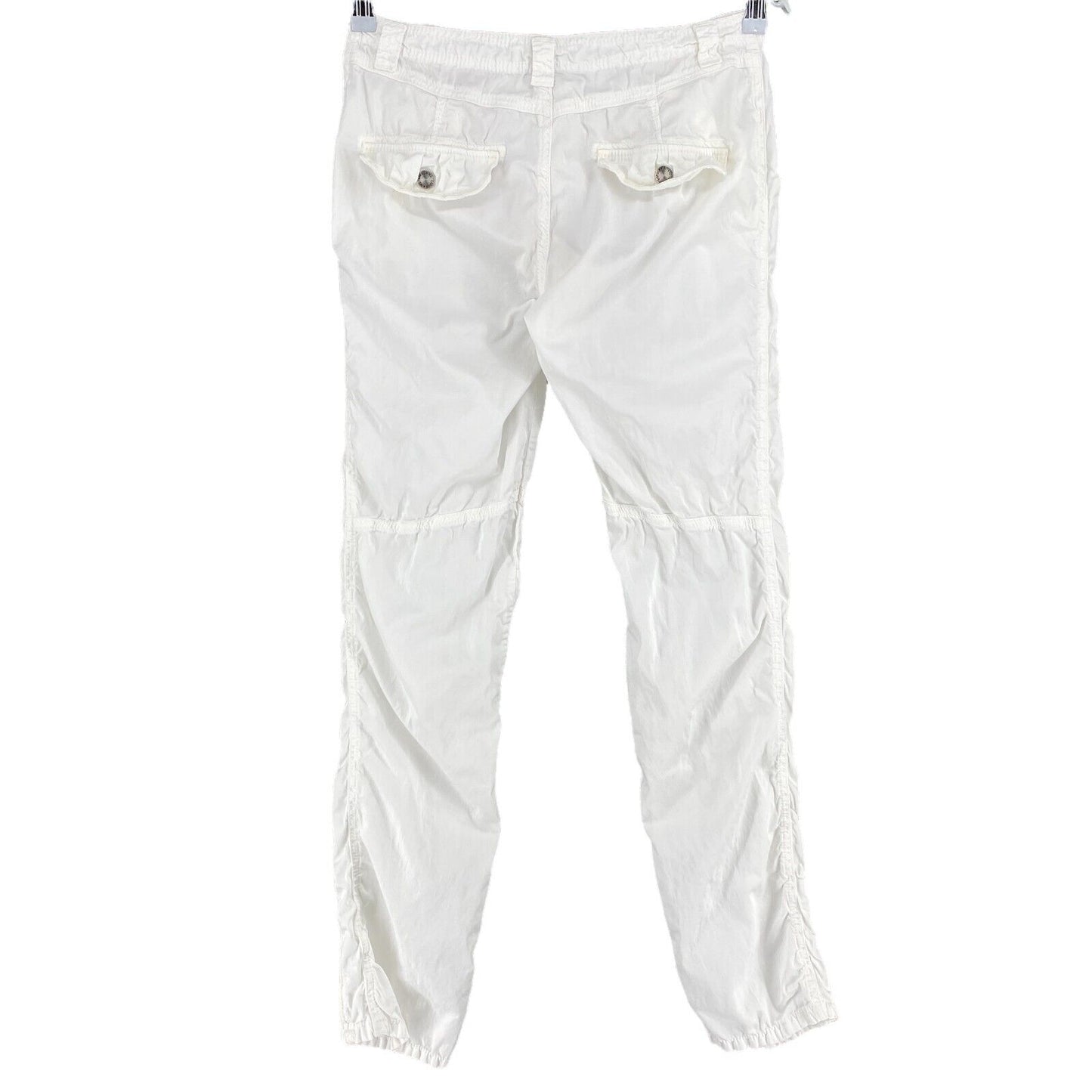 RPR €230 LIU JO White 100% Cotton Chino Pants Trousers Size W29 L35