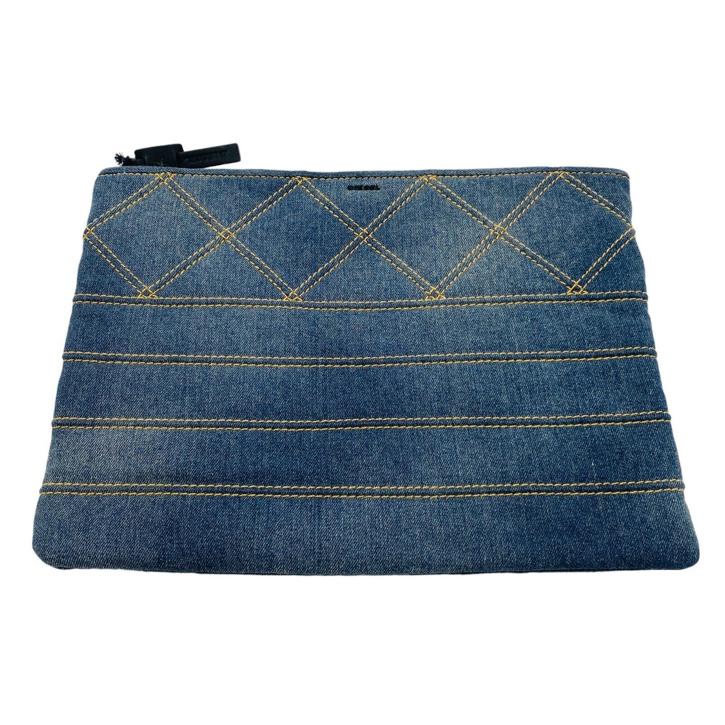 DIESEL Blue Cotton Denim Jeans 13" Laptop Tablet Case Bag