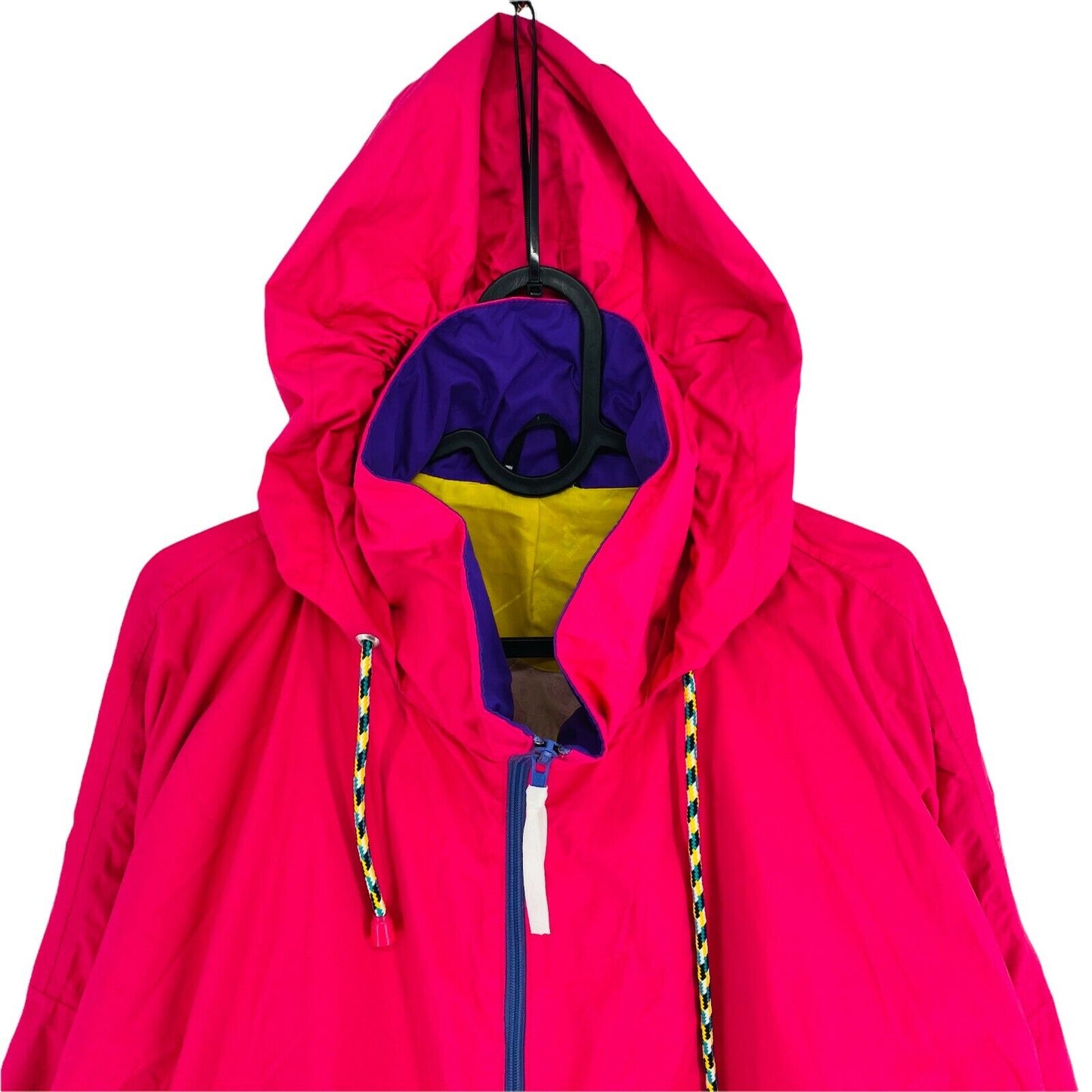 HELLY HANSEN HIGH TECH Vintage Pink Hooded Jacket Coat Size L