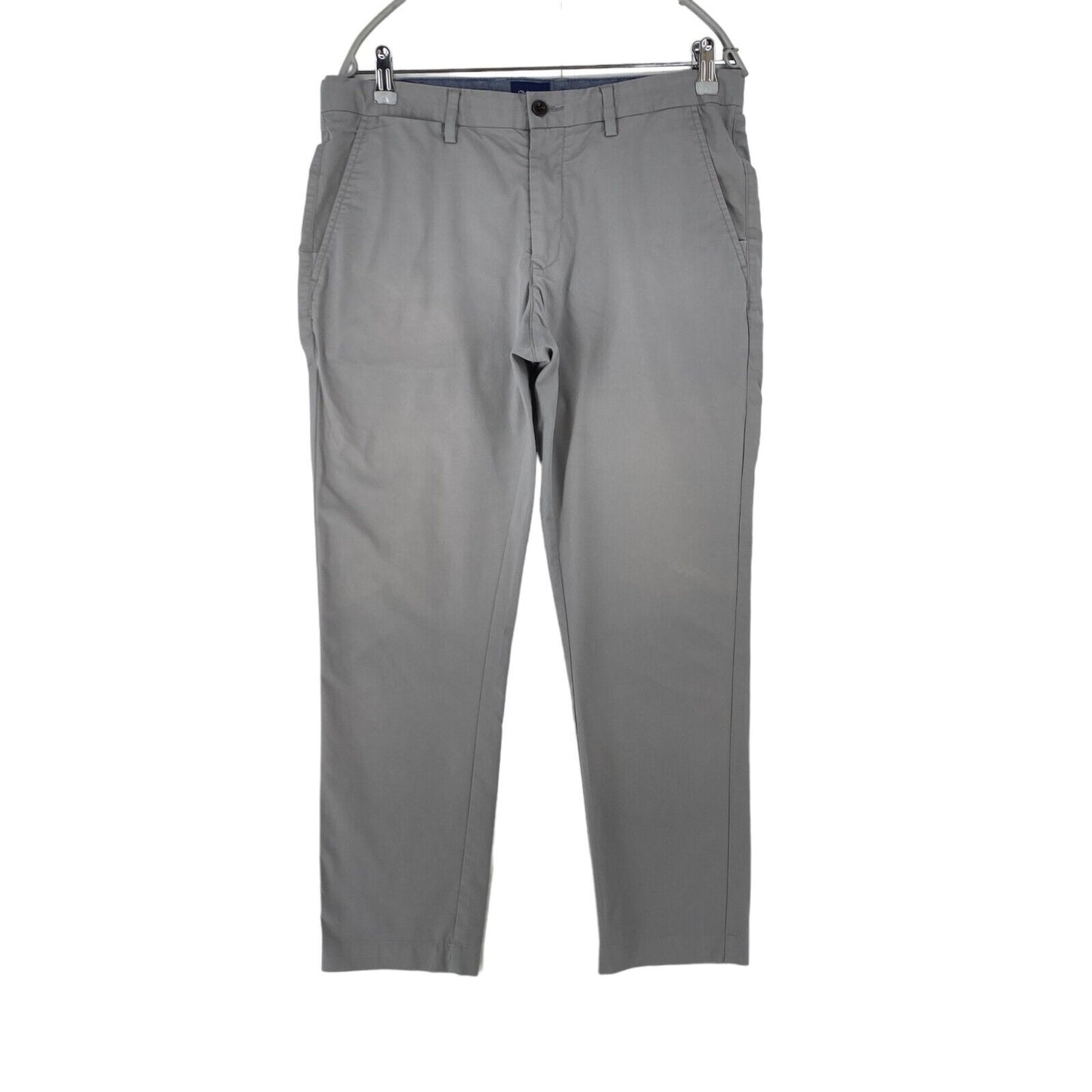 GANT HALLDEN Grey Slim Fit Chino Trousers W34 L30