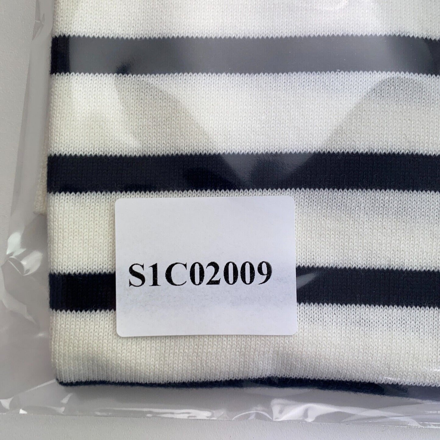 GANT Women White Light Breton Stripe Crew Neck Sweater Jumper Size 2XL XXL