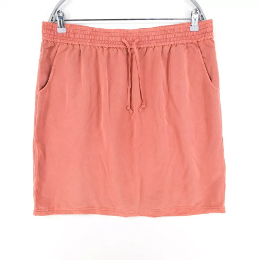 MONTEGO Pink Elastic Waist Drawstrings Skirt Size EU 44