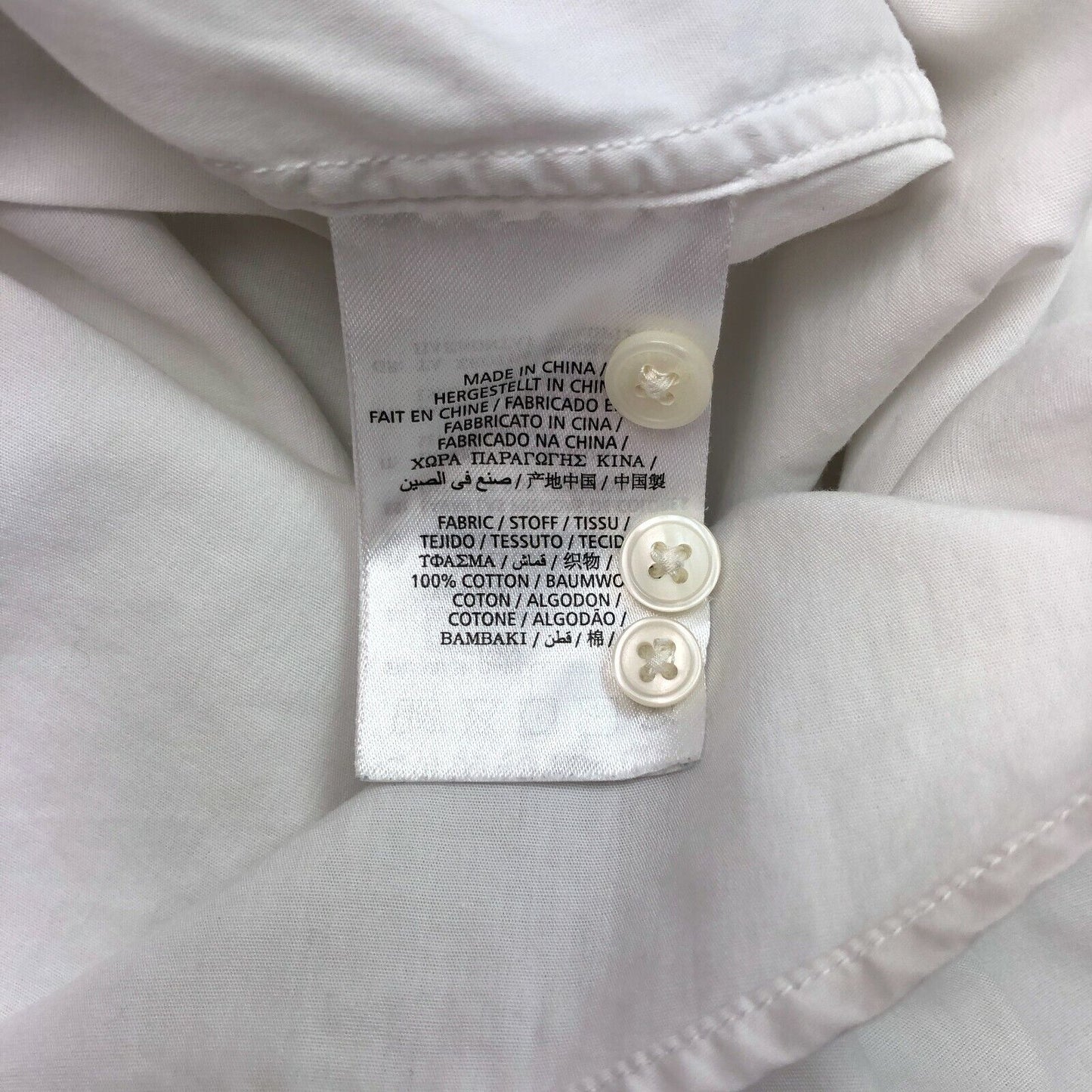 GANT White Solid Shirt Size EU 40 UK 14 US 10