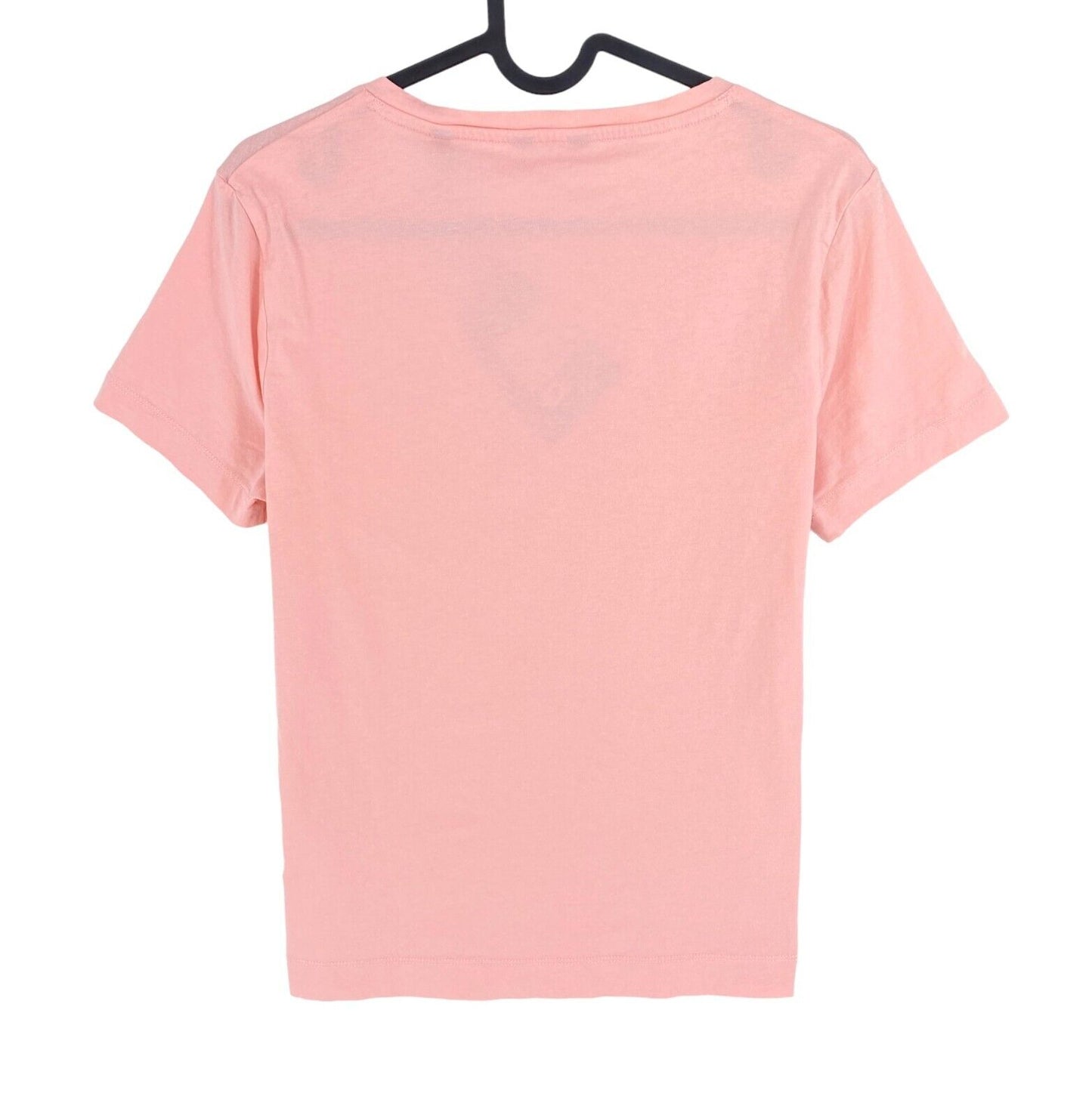 GANT Women Pink Original V Neck Short Sleeve T Shirt Size M