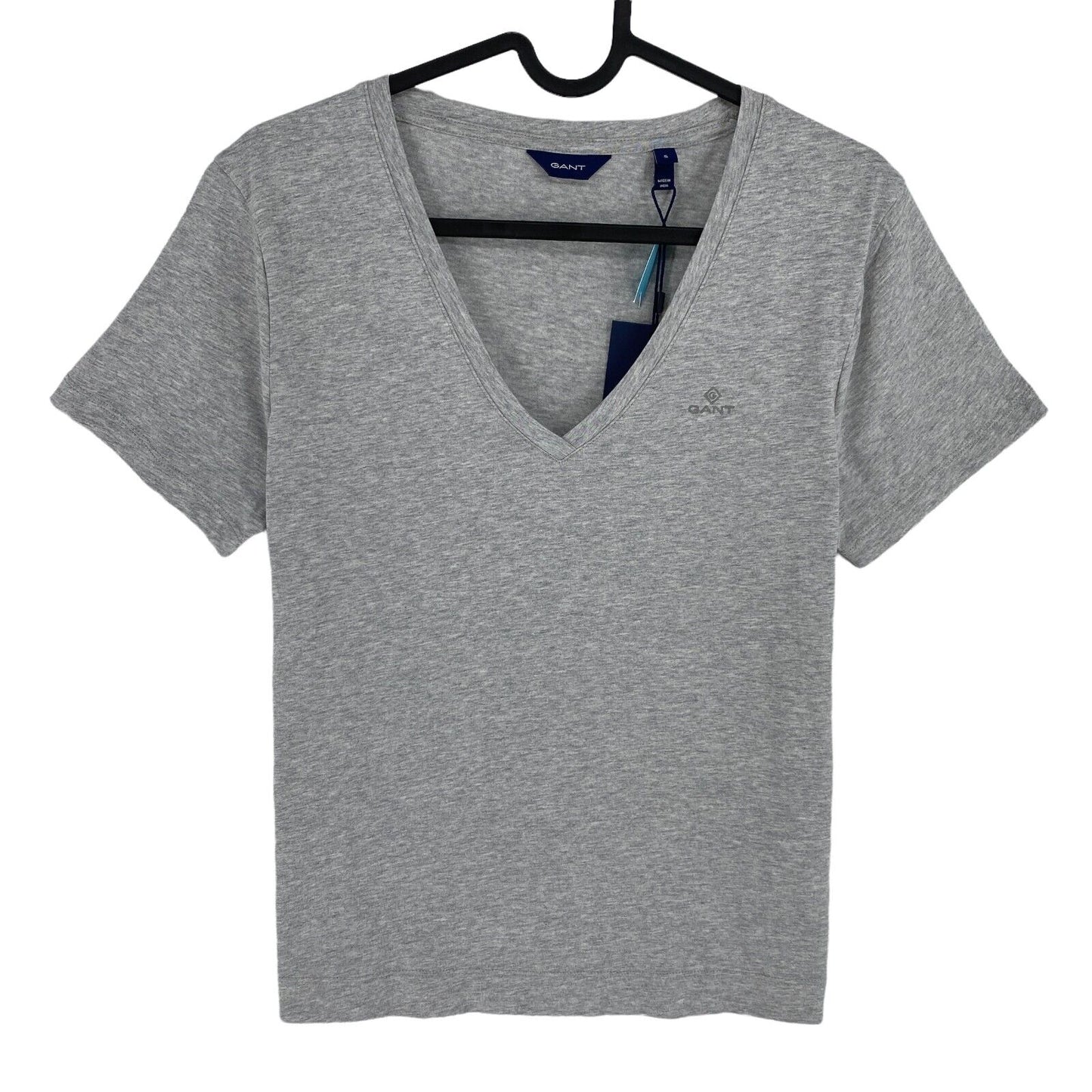 GANT Grey Original V Neck T Shirt Size S