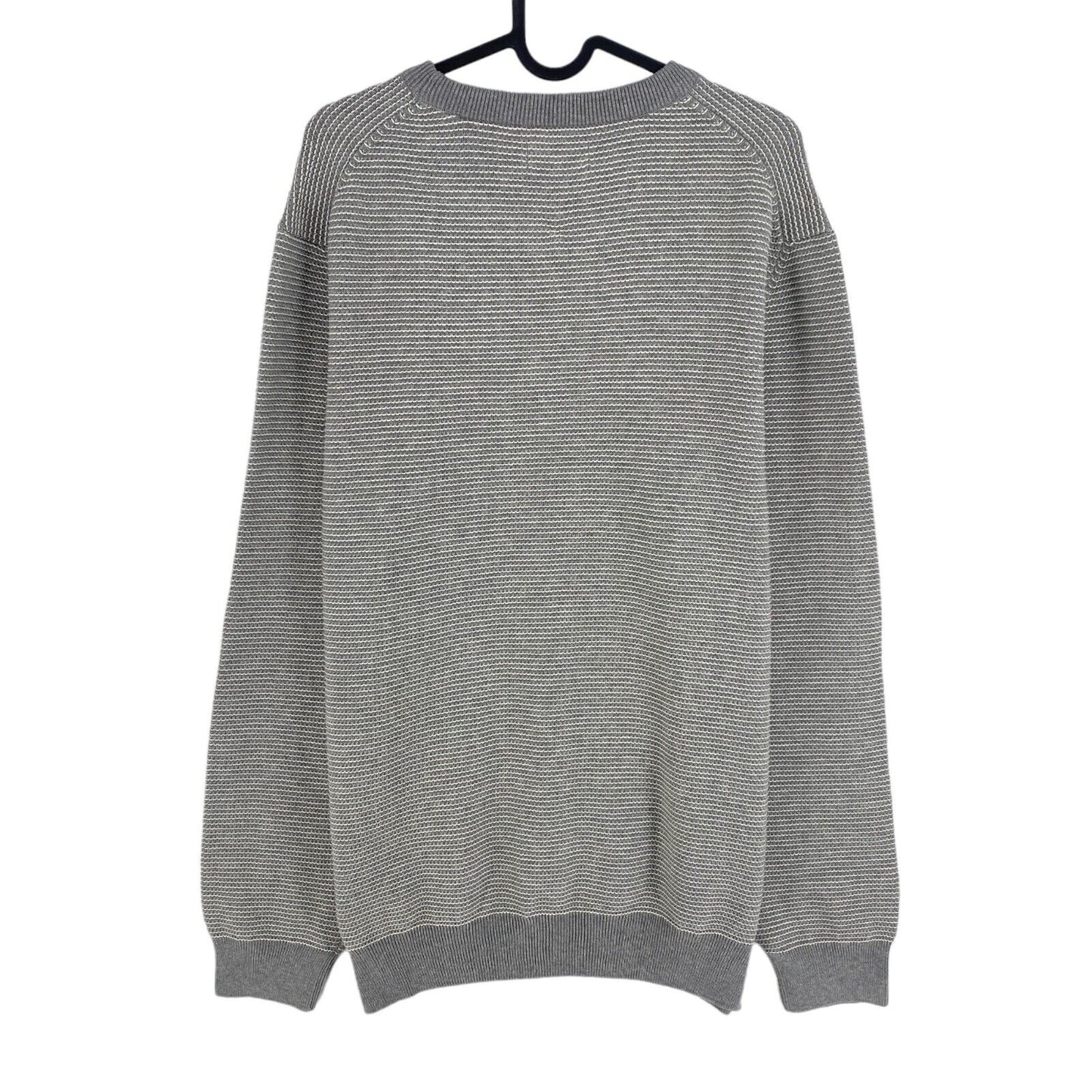 GANT Gris Light Texture Crew Neck Sweater Taille M