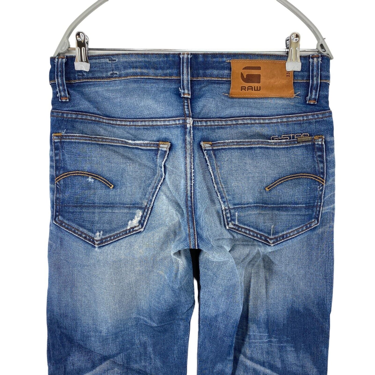 G-STAR 3301 LOW Jean coupe fuselée classique bleu W30 L34