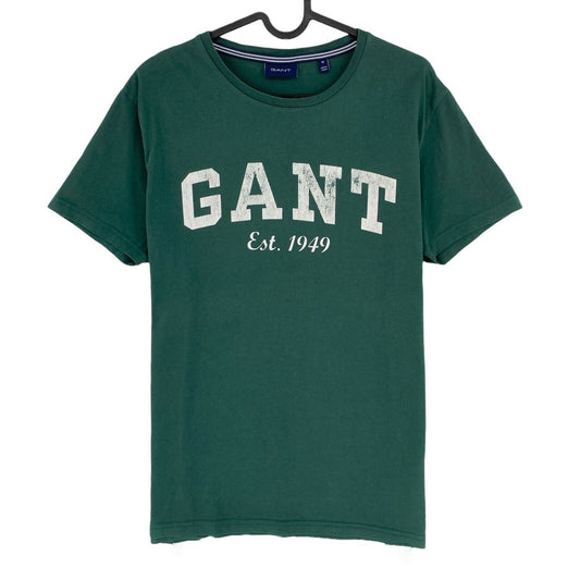 GANT T-shirt à col rond avec logo vert foncé taille M