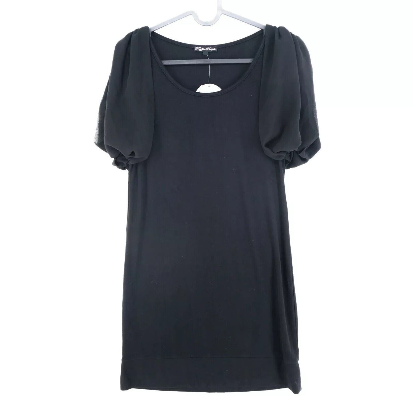 TRAFFIC PEOPLE Black Take It Easy Powerless Crew Neck Dress Size L