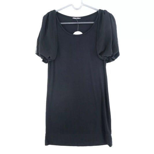 TRAFFIC PEOPLE Black Take It Easy Powerless Crew Neck Dress Size L