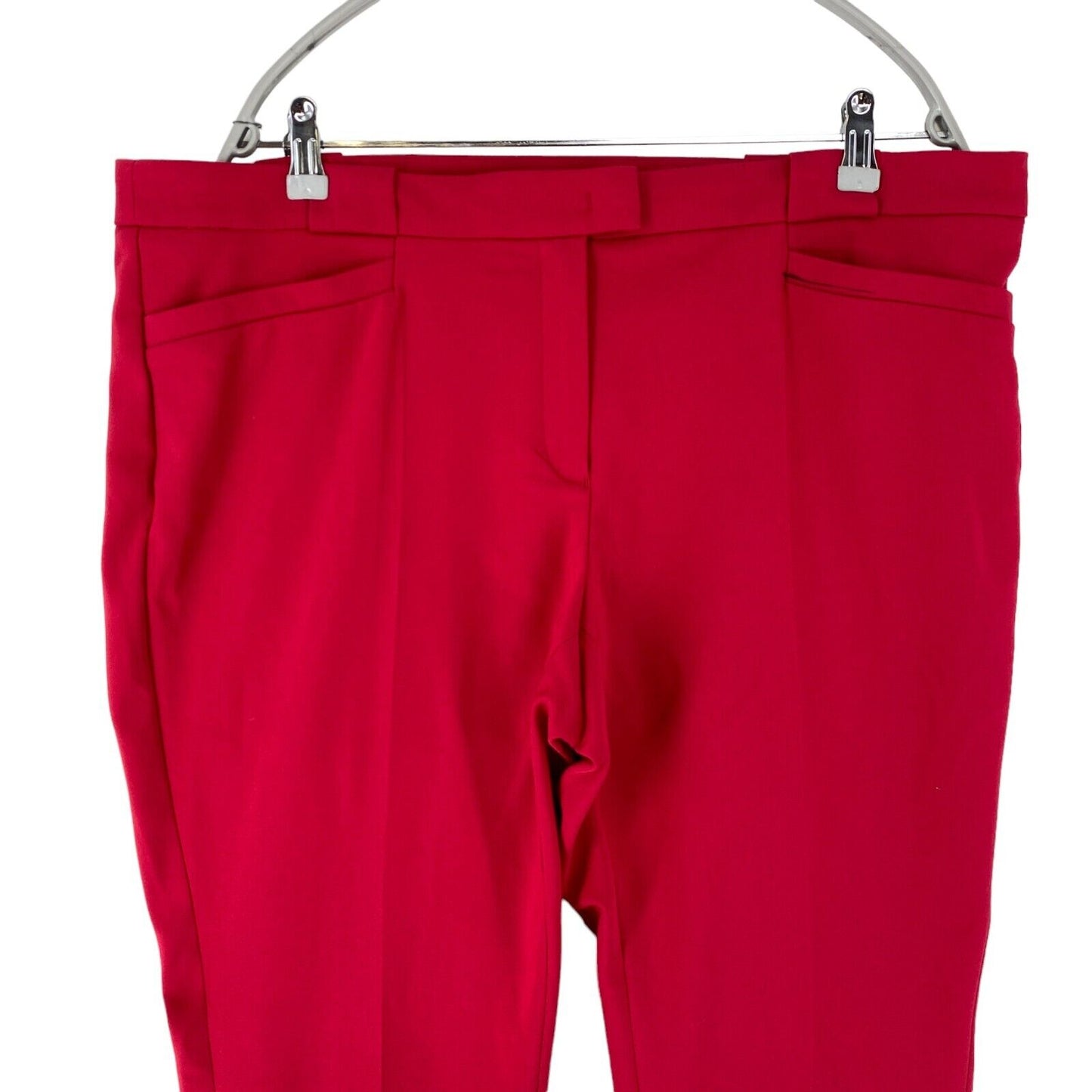 s.Oliver SUE Women Red Slim Fit Dress Trousers EUR 46 UK 20 US 16 W40