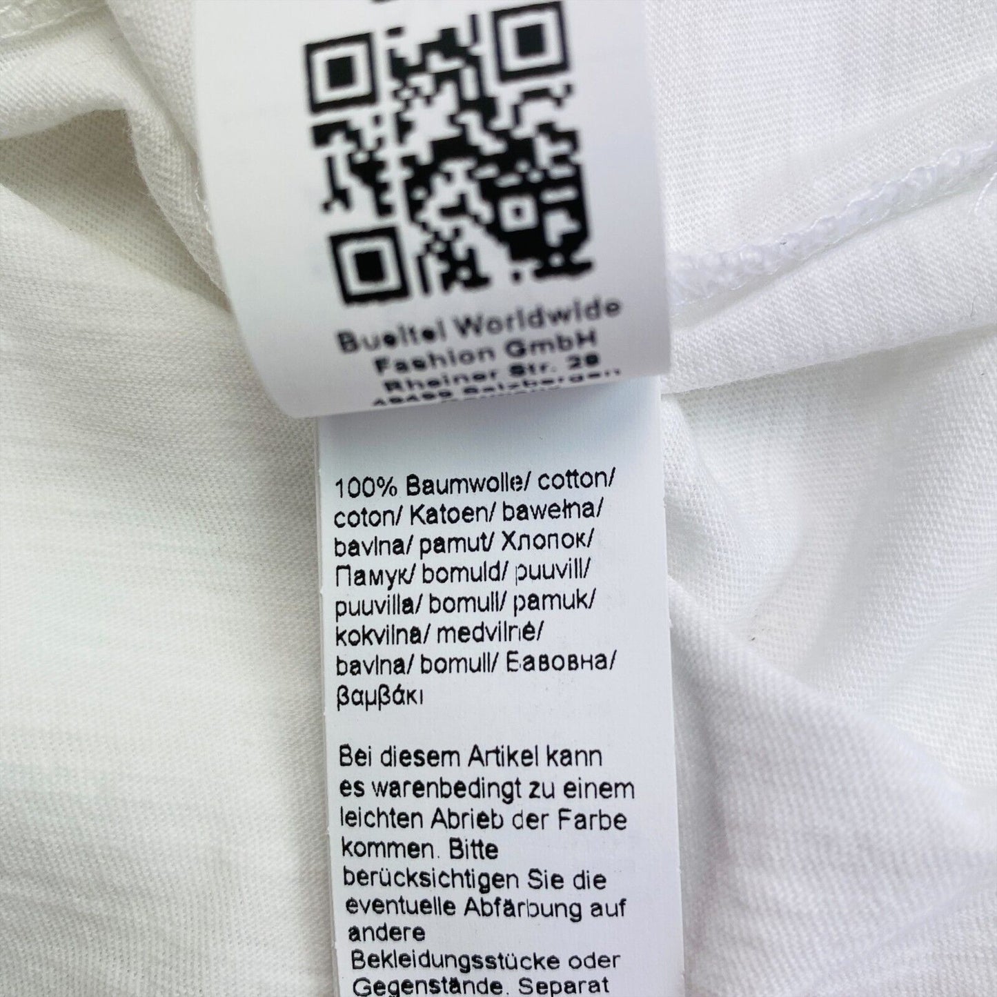 Camel Active T-Shirt, weiß, Rundhalsausschnitt, kurze Ärmel, Größe L