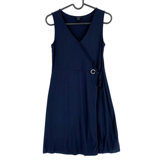 NAUTICA Navy Blue A Line V Neck Dress Size 2XS XXS