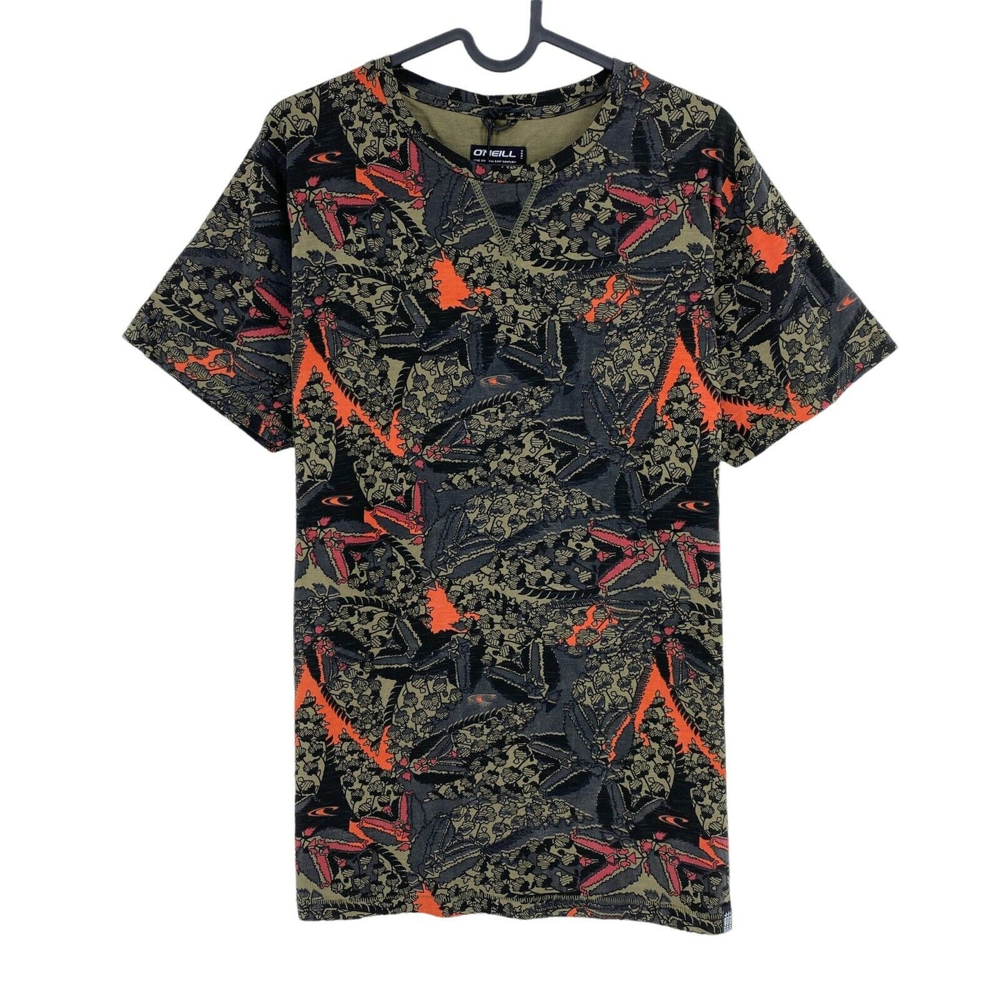 O`NEILL LM T-shirt col rond en jersey flammé à fleurs vertes taille M