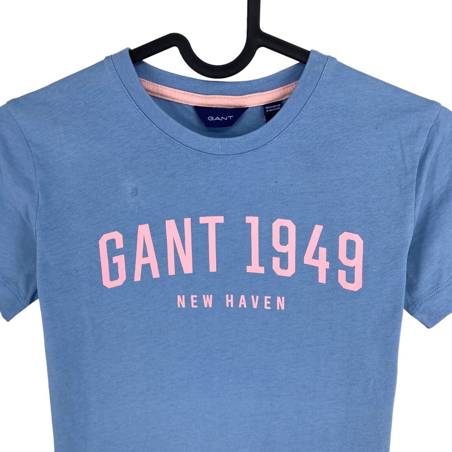 GANT Boys Blue Logo Crew Neck T-Shirt Size 9-10 Years 134/140 cm