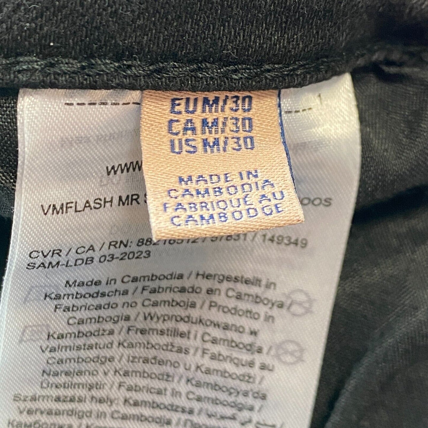 VERO MODA FLASH Damen Jeans mit mittelhohem Bund und Skinny-Fit, Dunkelgrau, Größe M, W28, L30