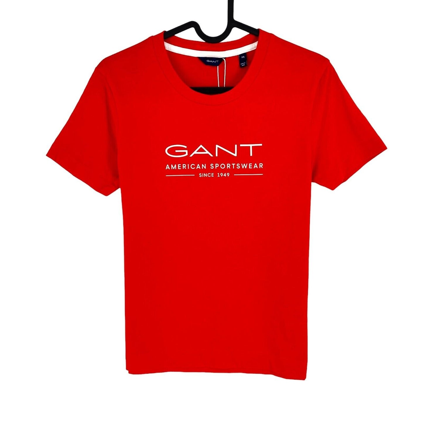 GANT Women Red MD Summer Crew Neck SS T Shirt Size XS