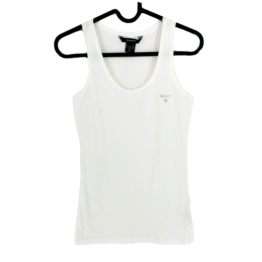 GANT T-shirt débardeur blanc à col rond Taille XS