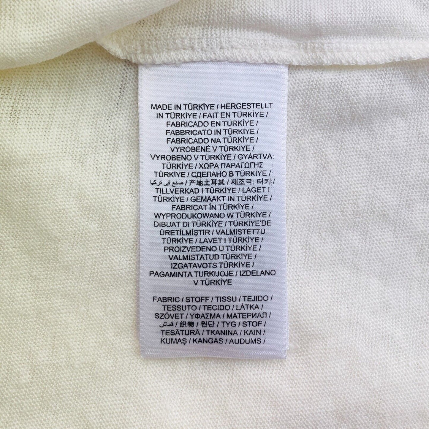 GANT Women White Linen Crew Neck T Shirt Size S