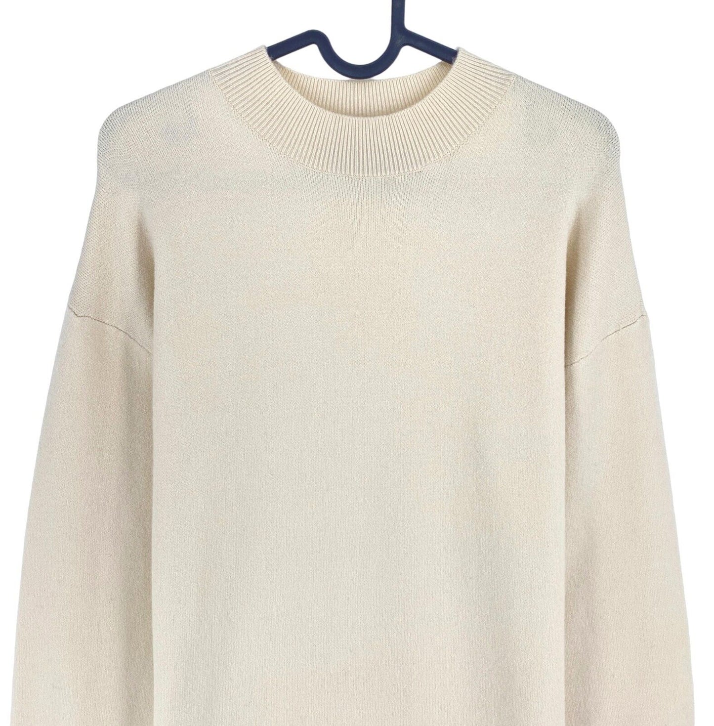 VERO MODA Robe pull beige à manches longues et col rond pour femme Taille S