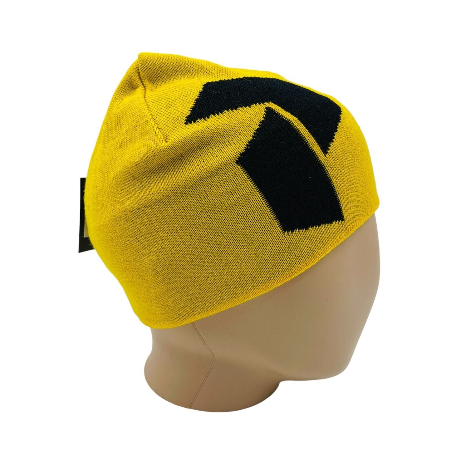 Peak Performance Yellow Merino Wool Blend Knit Beanie Hat Size S M