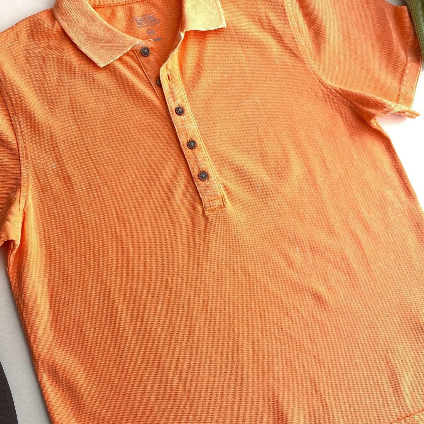 Camel Active Light Orange Pique Polo SS Shirt Size XS