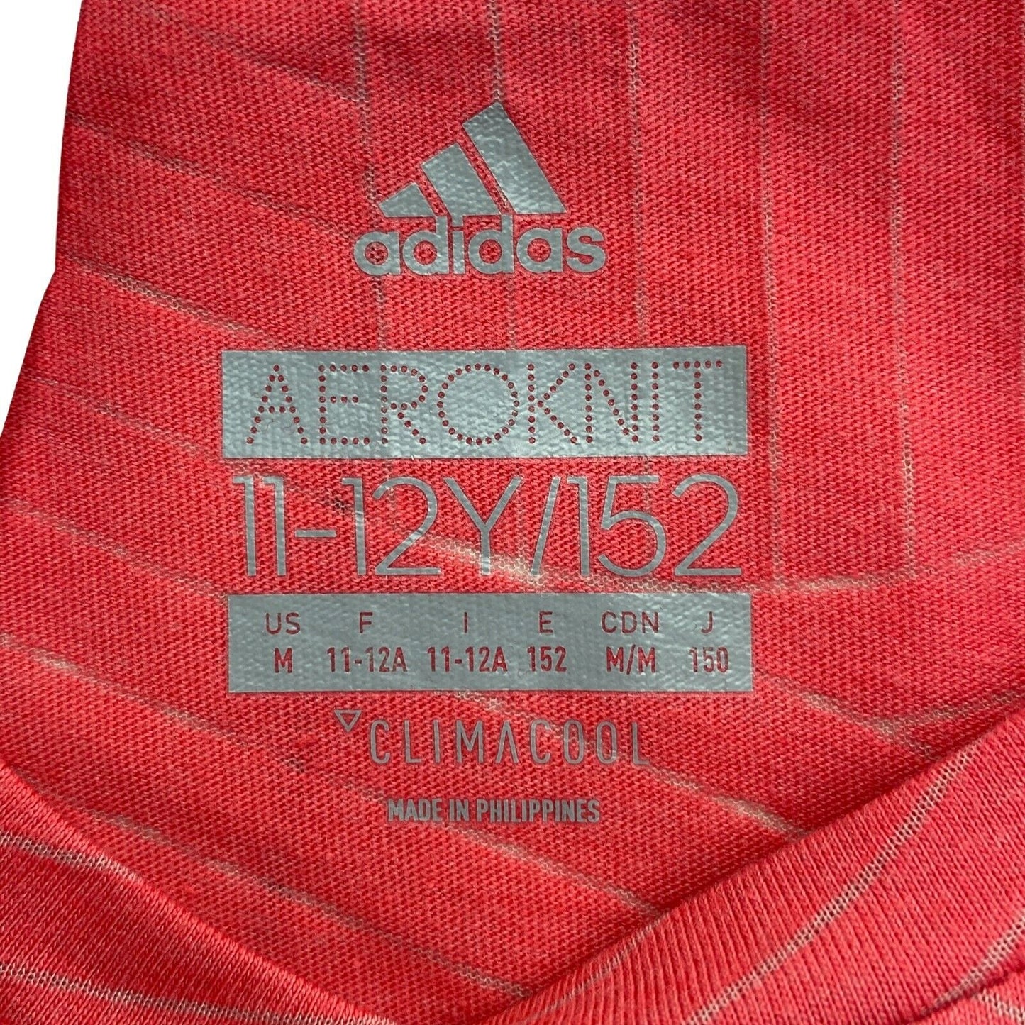 Adidas Climacool, Rosa, Aero Knit, Rundhals-T-Shirt, Größe 11–12 Jahre