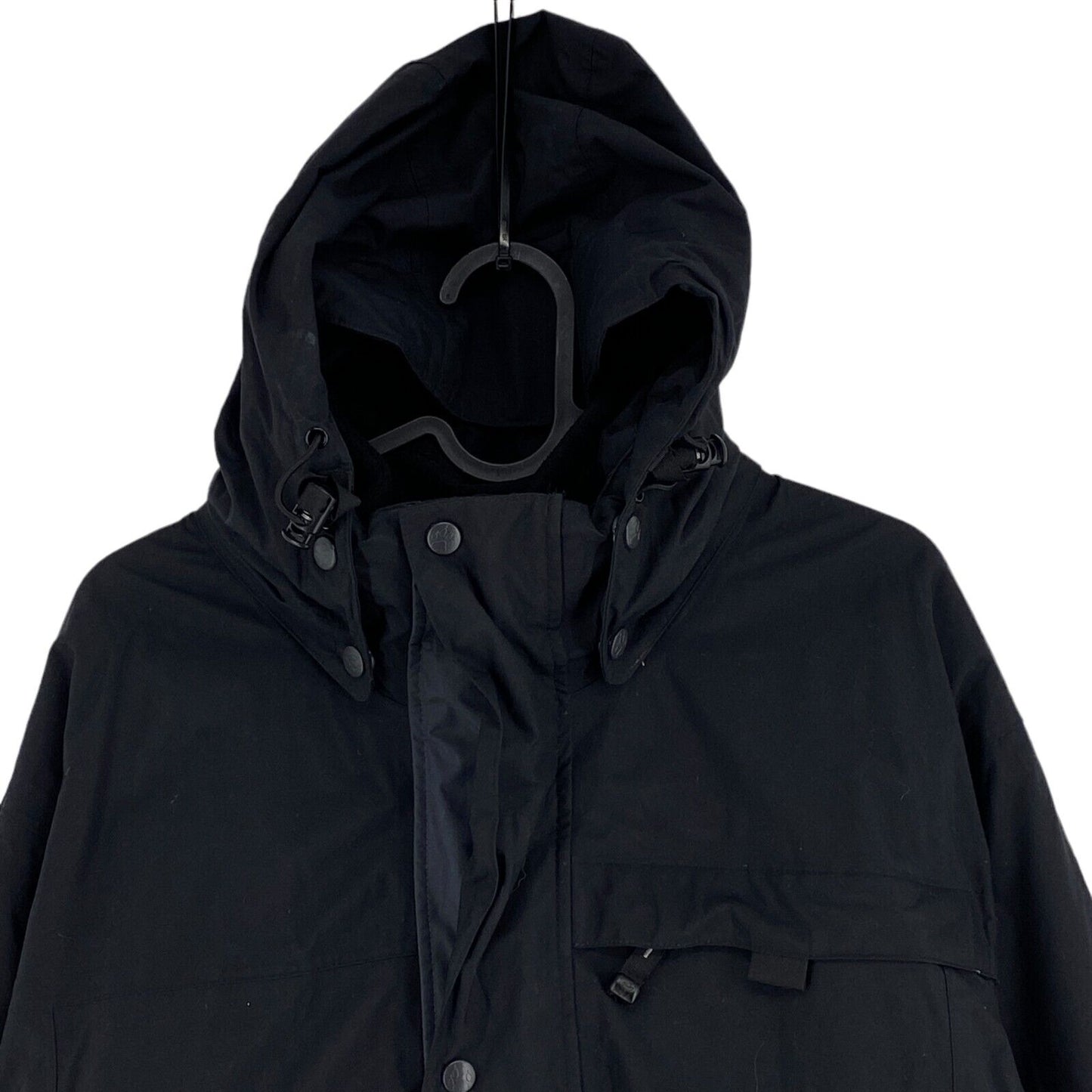 Jack Wolfskin Texapore 2-en-1 Veste à capuche noire Manteau Taille S