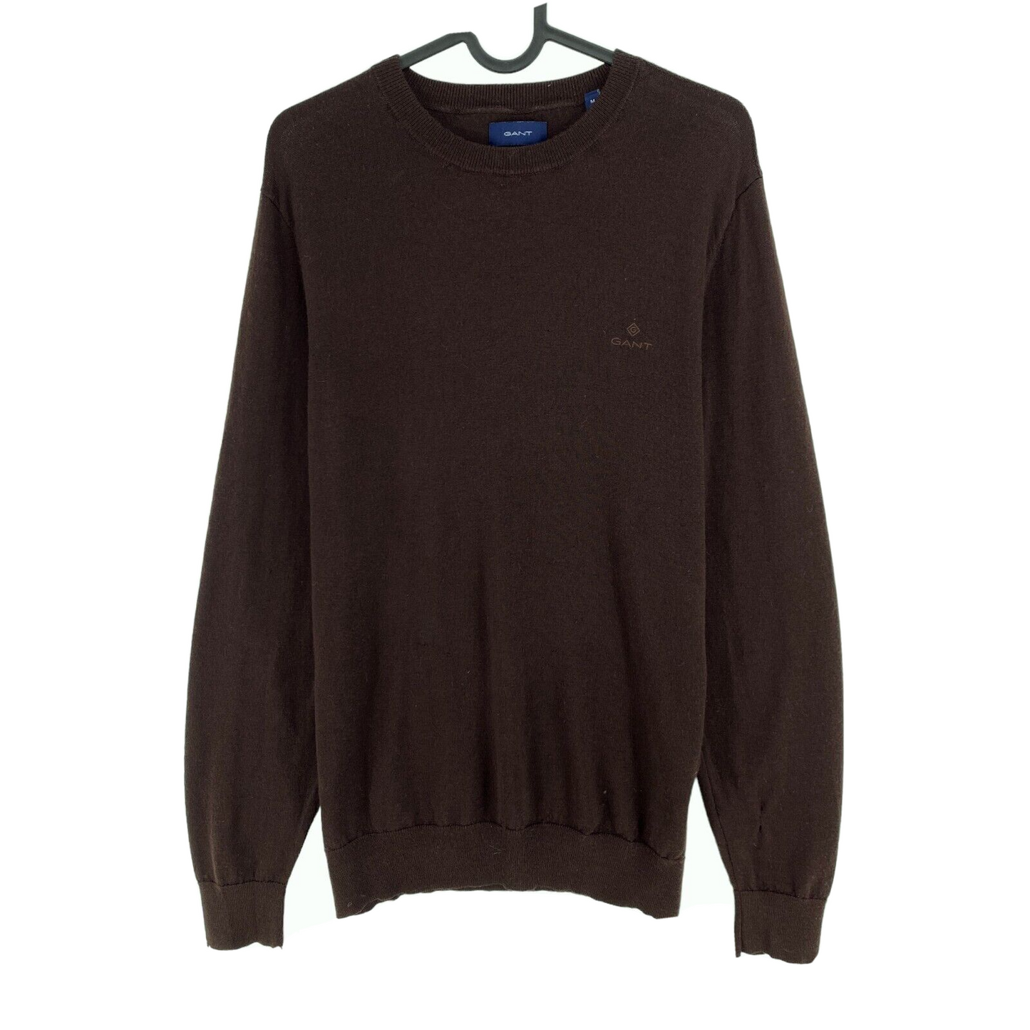 GANT Brown 100% Wool Crew Neck Sweater Jumper Size M