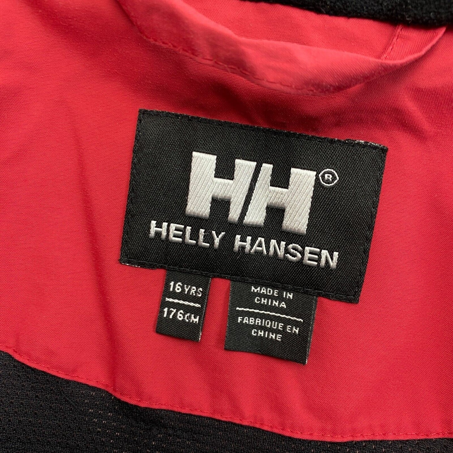 HELLY HANSEN Red Helly Tech Jacket Size 16 Years 176 cm