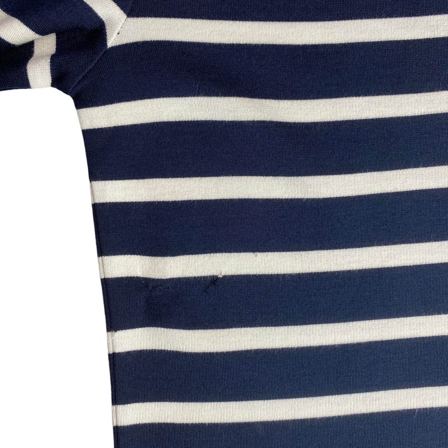 GANT Navy Blue Bar Striped Jersey Crew Neck Dress Size XS