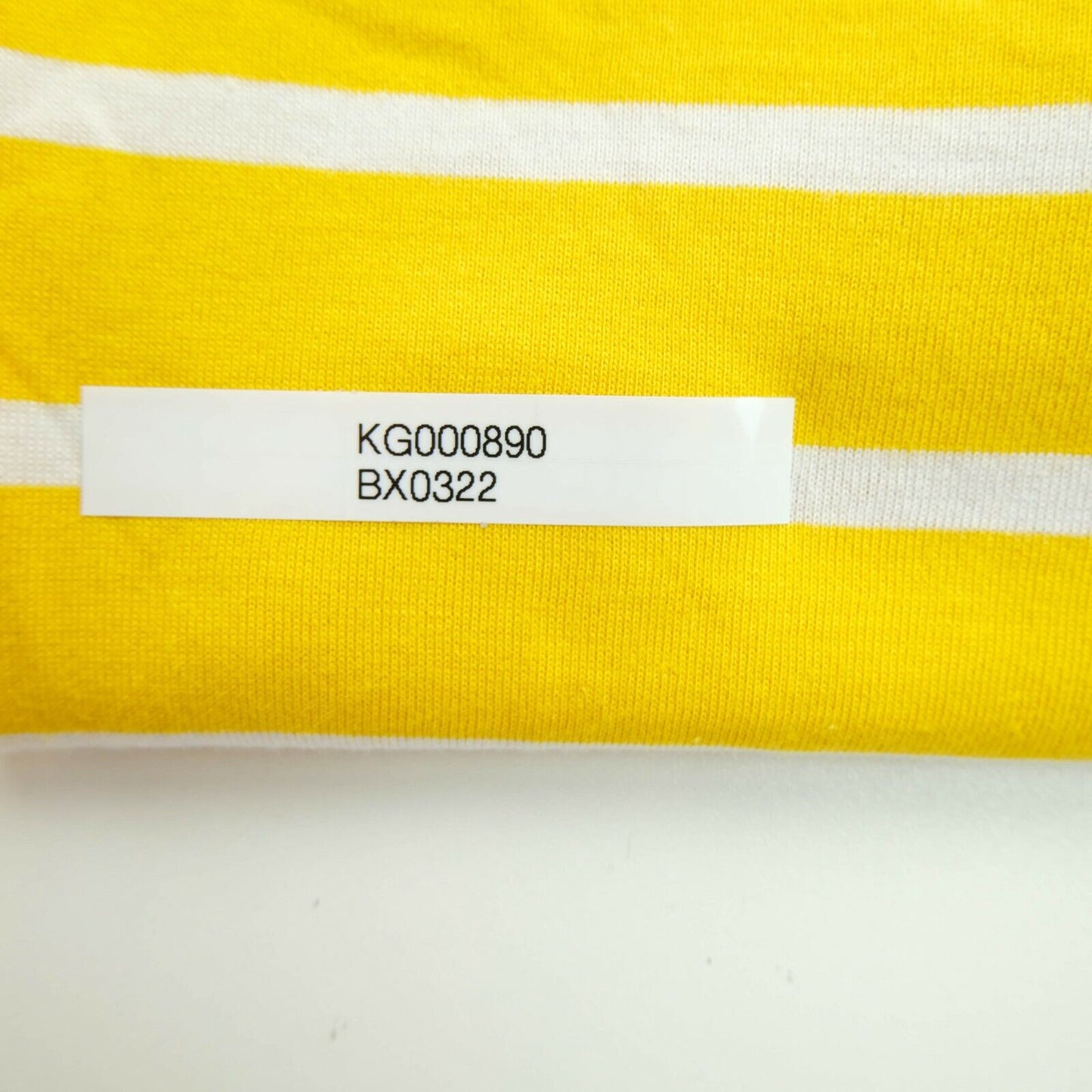 OCEAN ONE T-shirt à col polo rayé jaune Taille 42