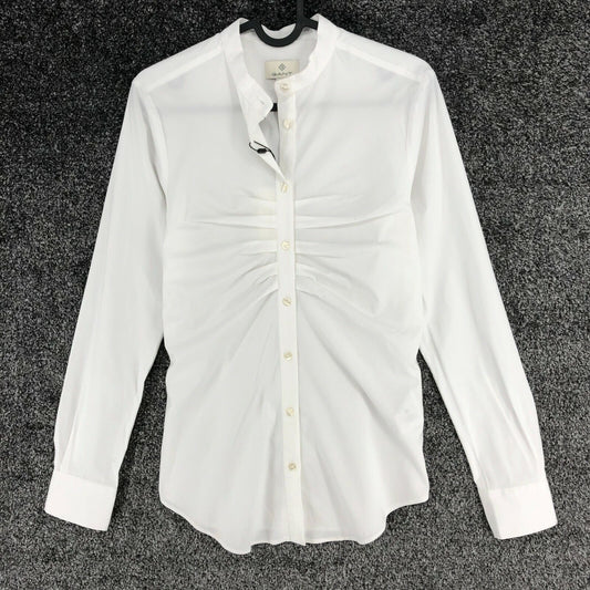 GANT White Pleated Shirt Size EU 34 UK 6 US 4