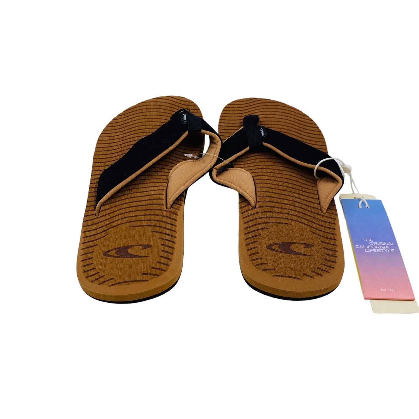 O'NEILL Brown Mens Beach Sandals Flip-Flops Size EU 39 UK 6 US 7