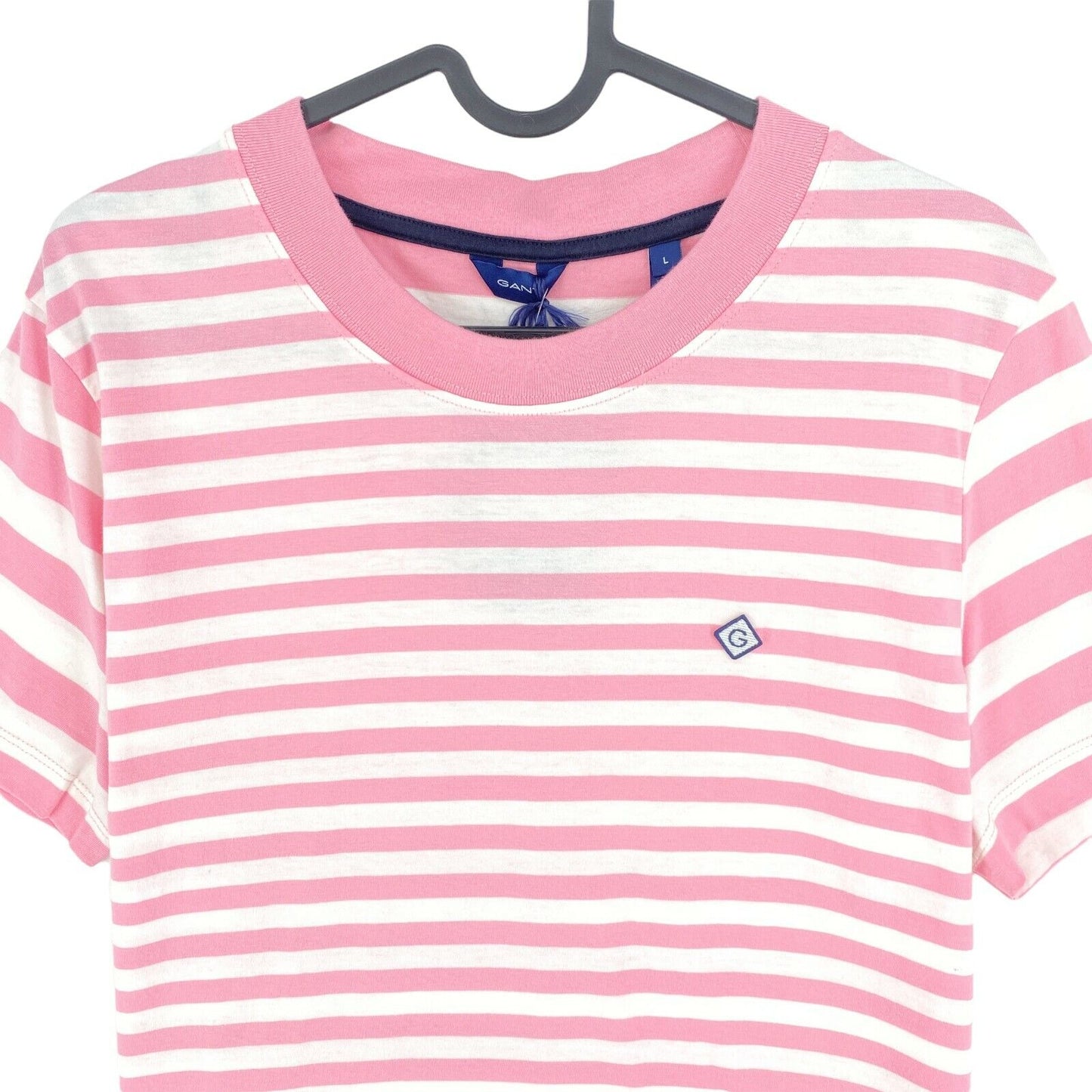 GANT T-shirt ras du cou rayé rose taille L