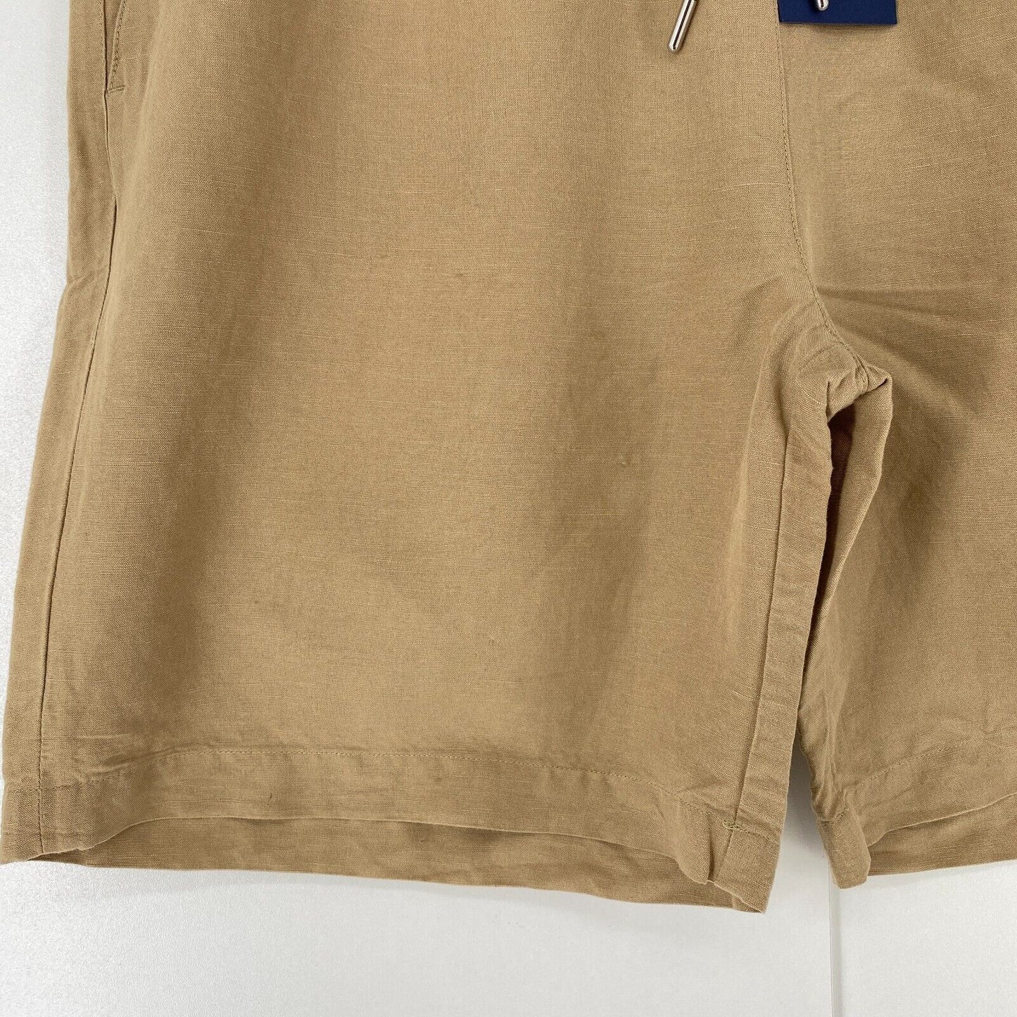 GANT Women Brown Regular Fit Linen Blend Shorts Size EUR 42 UK 14 US 12 W32