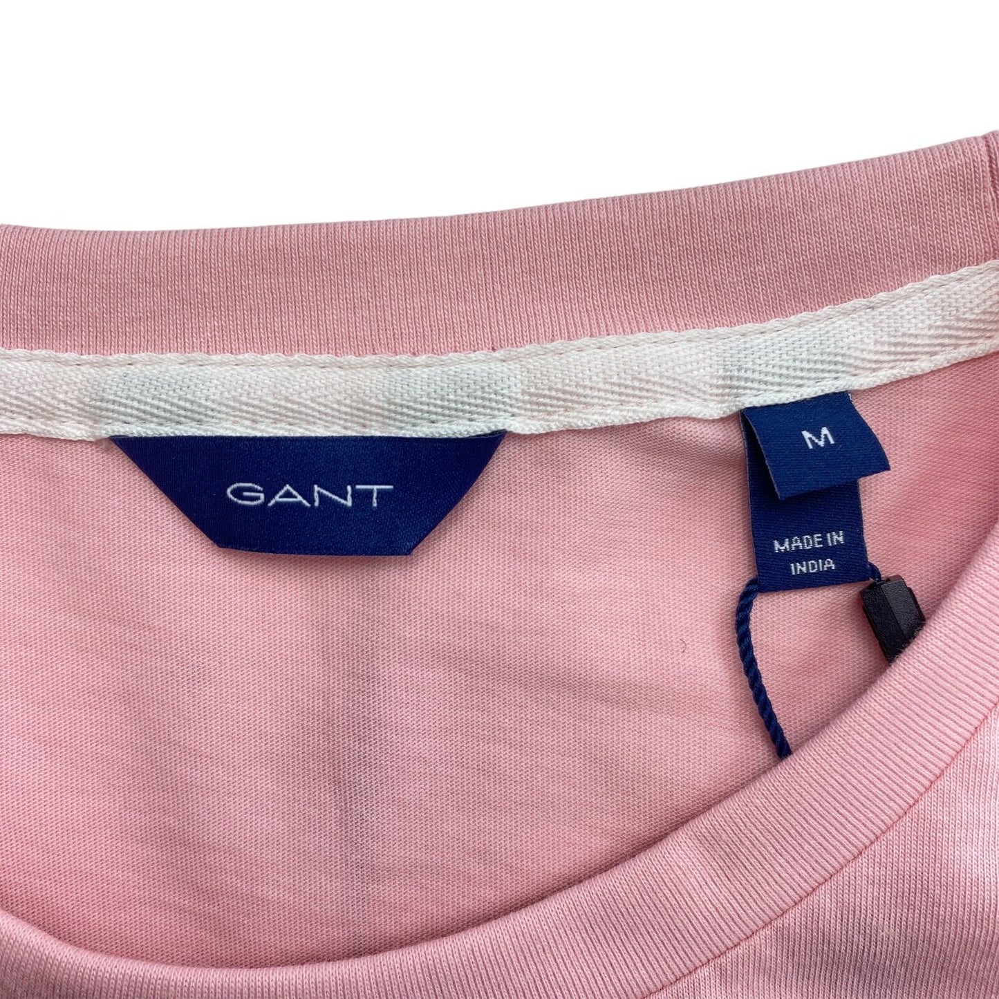 GANT Light Pink Arch Logo Crew Neck T Shirt Size M