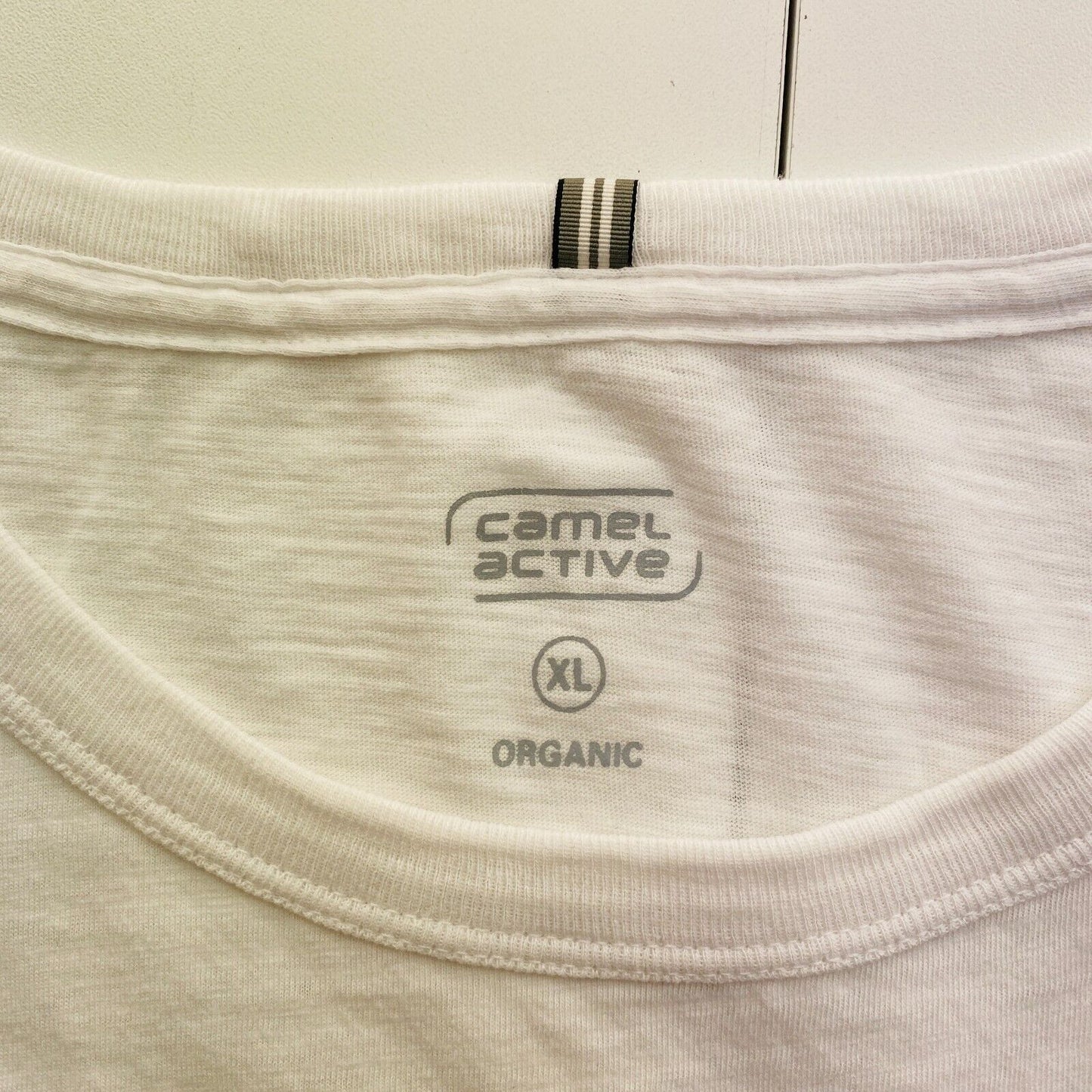 CAMEL ACTIVE Women White Crew Neck Short Sleeves T Shirt Size XL