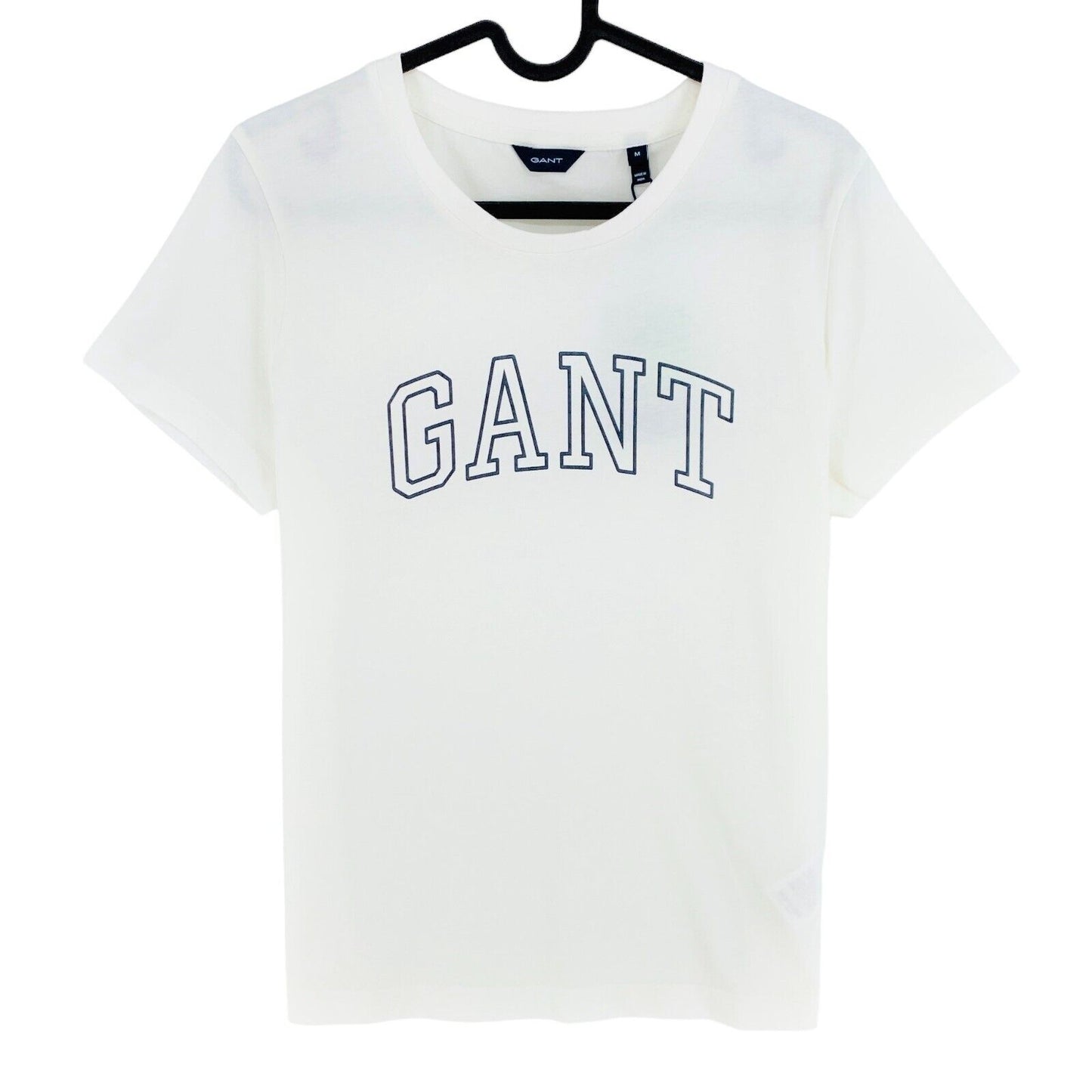 GANT White Arch Logo T Shirt Size M