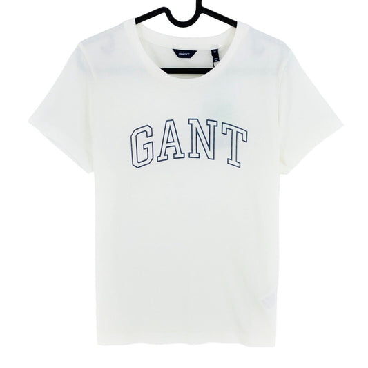 GANT White Arch Logo T Shirt Size M