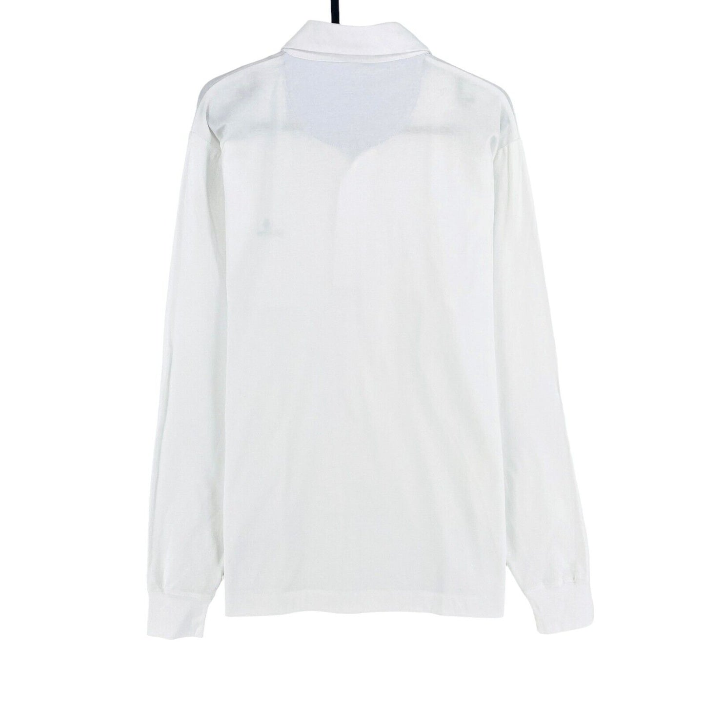 GANT White Jersey Rugger Long Sleeve Polo Shirt Size L