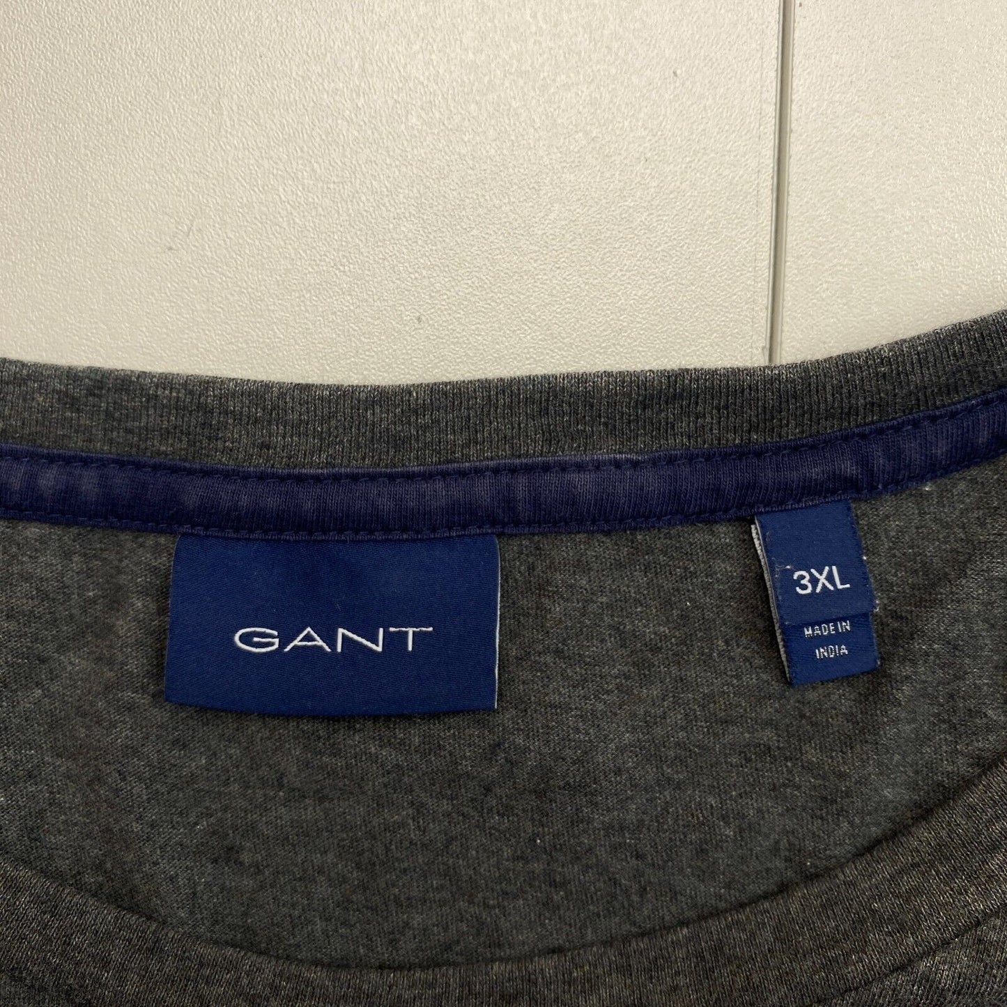 GANT Men Grey Archive Shield Crew Neck Short Sleeves T Shirt Size 3XL XXXL