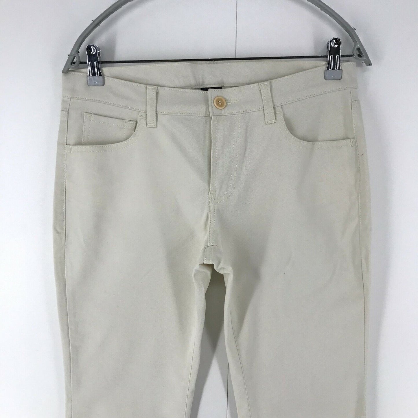 MARINA YACHTING Women Beige Regular Straight Fit Chino Trousers Size W29