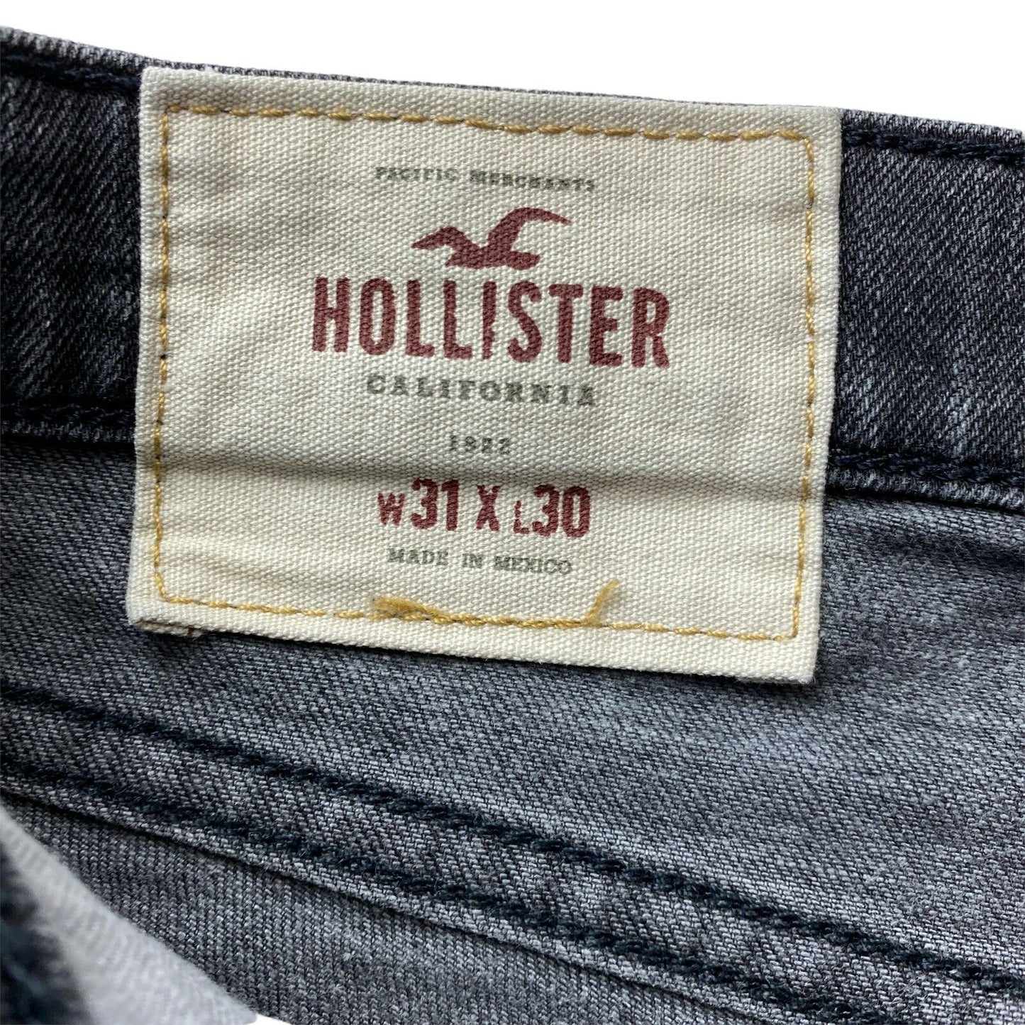 HOLLISTER Grey Stretch Skinny Fit Jeans W31 L30