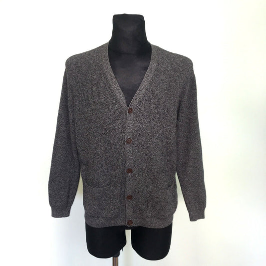 Homebound Grey 100% Cotton Cardigan Jumper Sweater Size S