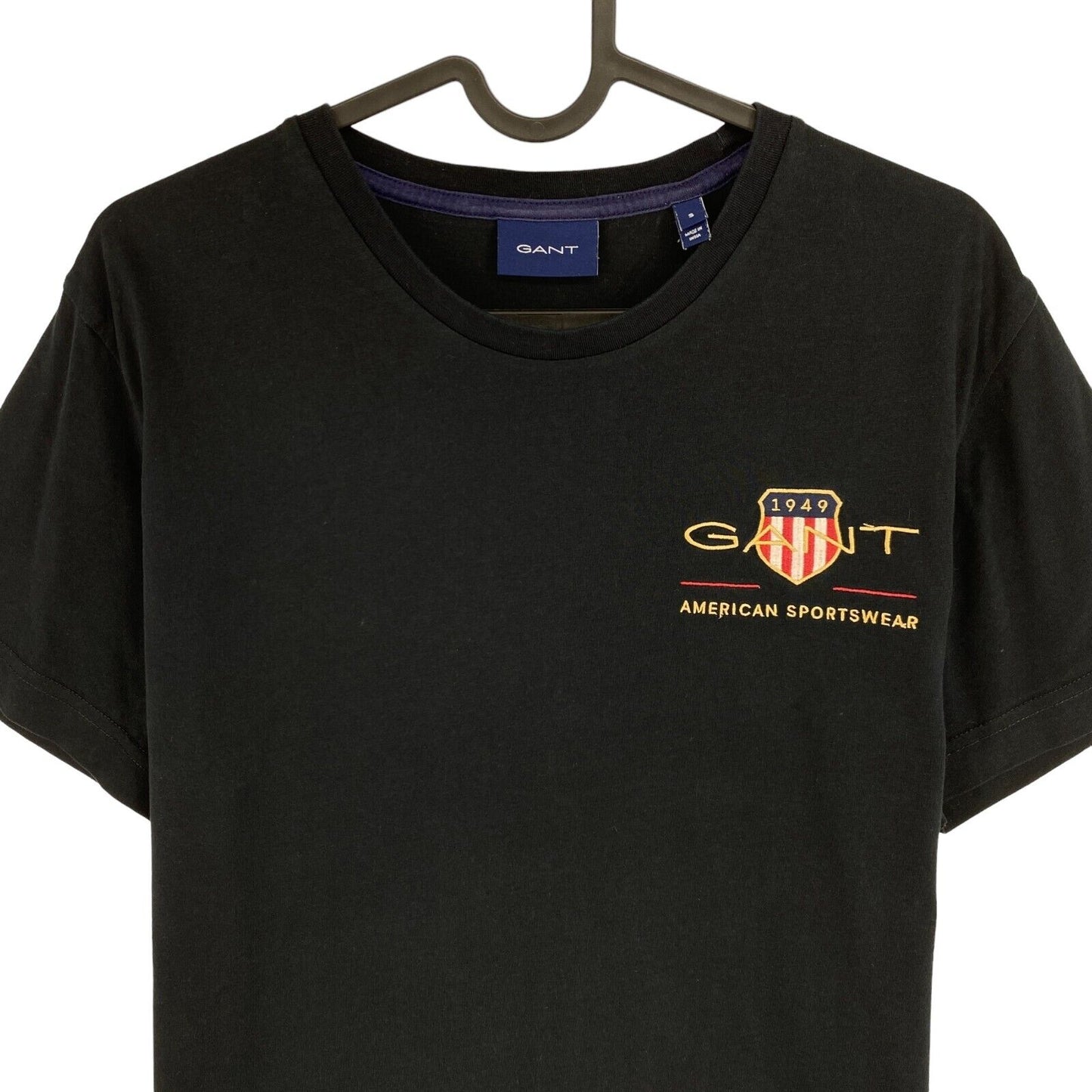 GANT Black Archive Shield Emb Crew Neck T-Shirt Size S