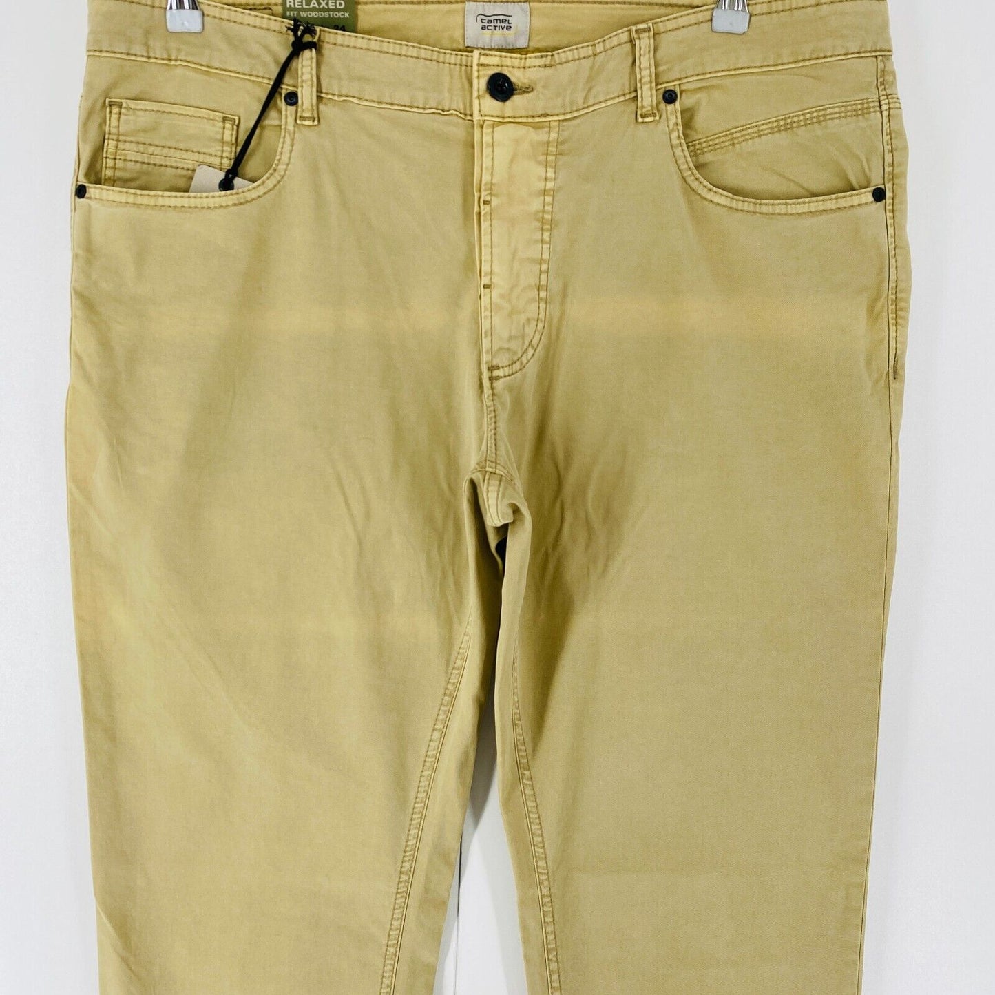 Camel Active WOODSTOCK Beige Mens Relaxed Straight Fit Jeans Trousers W40 L34