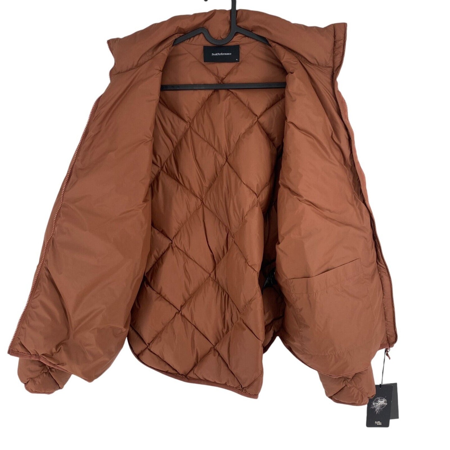 RRP €309 Peak Performance Brown W Mount Down Liner Jacket Coat Size XL