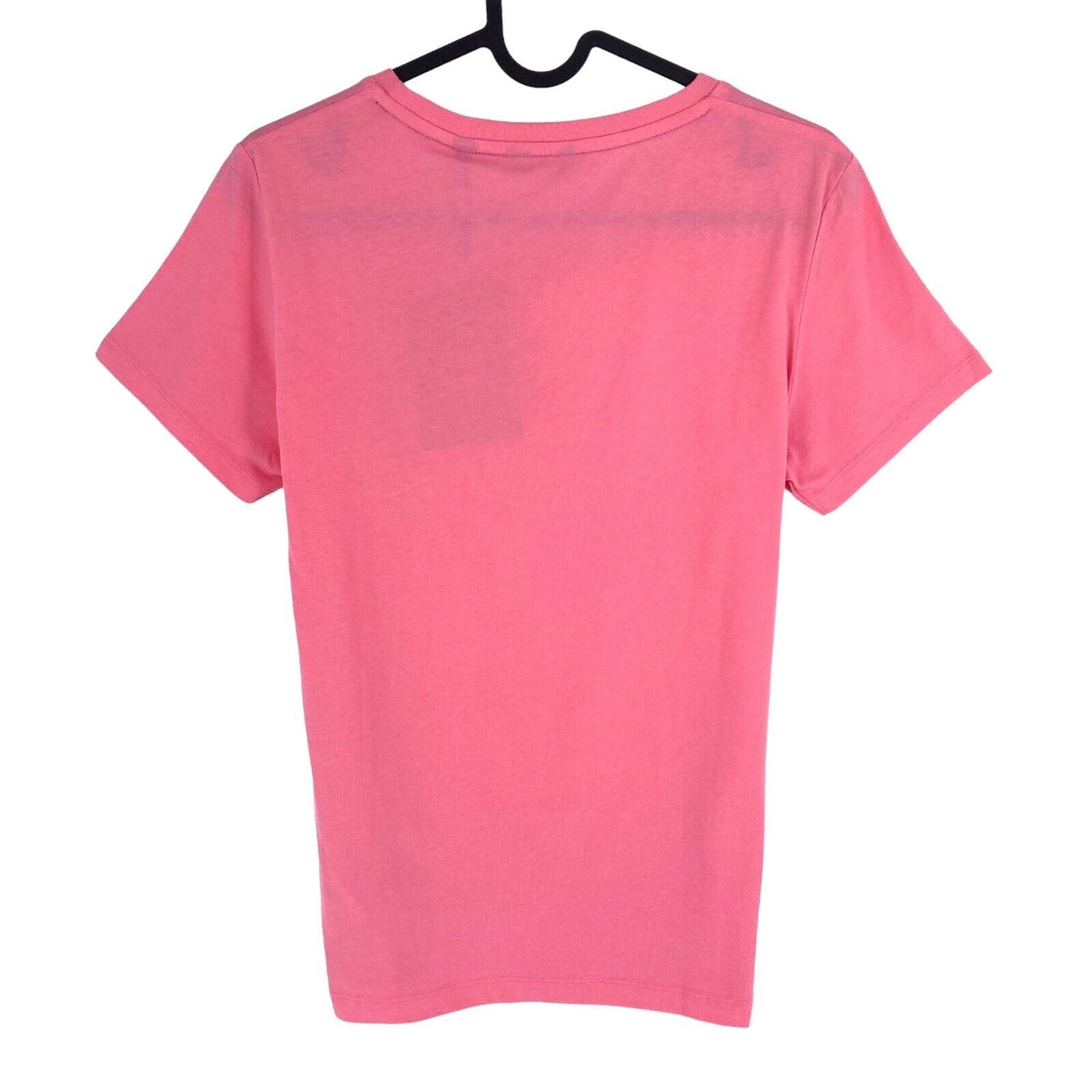 GANT Women Pink Logo Crew Neck T Shirt Size S